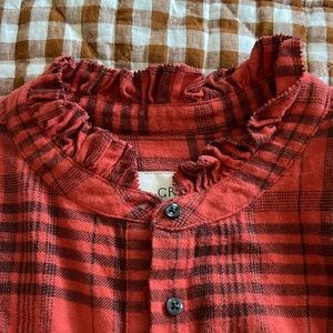 THE GREAT Button Down Flannel Top - Size 3 💕